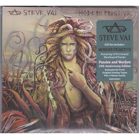 Steve Vai - Modern Primitive / Passion And Warfare - Firmado