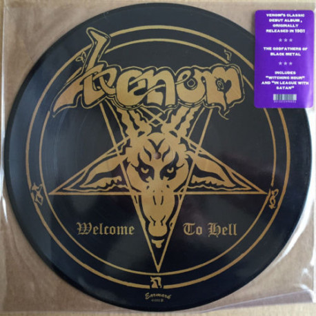 Venom ‎– Welcome To Hell. Vinyl,  Reissue, Picture Disc