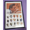 Johnny Cash - Cuadro con foto y 15 púas - Edición limitada