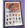 Johnny Cash - Cuadro con foto y 15 púas - Edición limitada