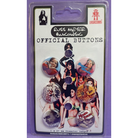 Russ Meyer/Bukowsky - Official Buttons