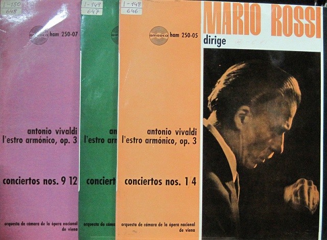 Mario Rossi - Vivaldi / L´estro Armónico, op3 - LP 12"X 3