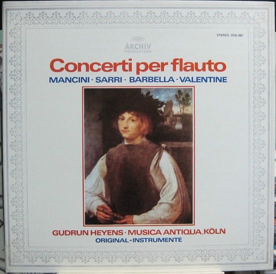 Gudrun Heyens - Musica Antiqua, Koln. Concerti Per Flauto.
