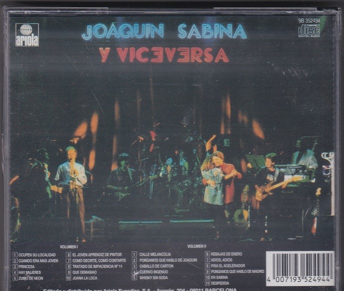 Joaquín Sabina y Viceversa (en directo)