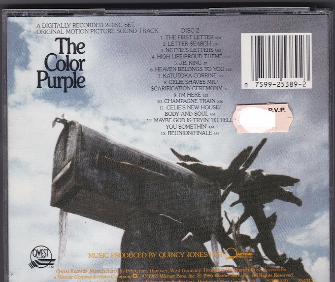 Quincy Jones - The Color Purple (Original Motion Picture Sound Track)