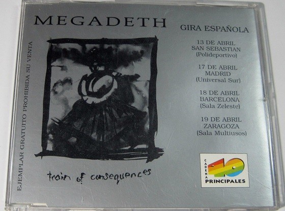 Megadeth - CD Promocional, 40 Principales Gira Española