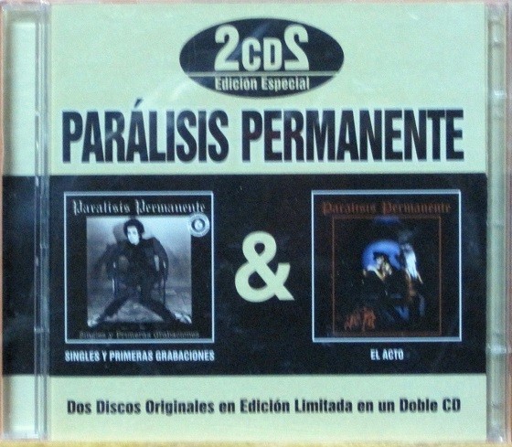Paralisis Permanente - El Acto + Singles Primeras Grabaciones. CD Limitado