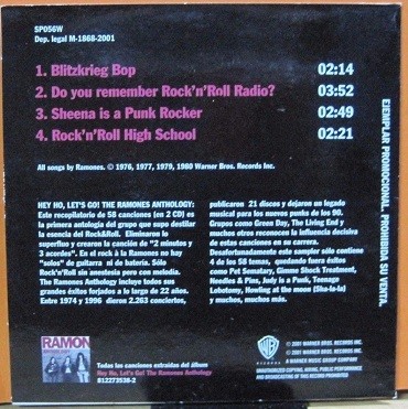 Ramones - Anthology Radio Sampler