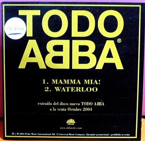 ABBA - Mamma Mia! Cd Single Promocional