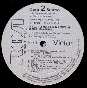 Marilyn Monroe - La Voz y La Música De Las Películas