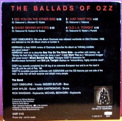 Ozzy Osbourne - The Ballads Of Ozz