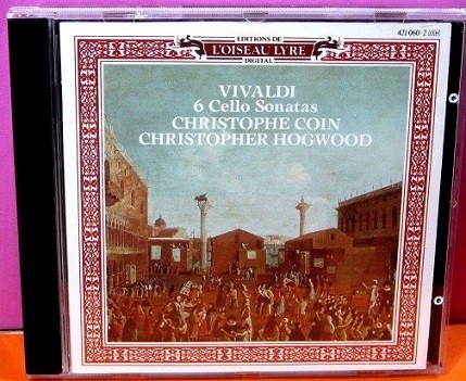 Vivaldi - 6 Cello Sonatas. Cristophe Coin - Cristopher Hogwood