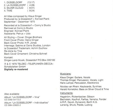 La Düsseldorf ‎– La Düsseldorf