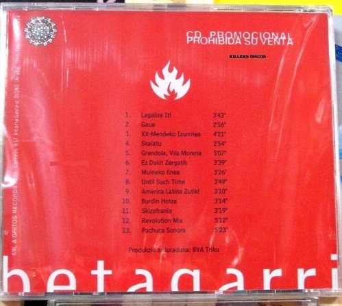 Betagarri - Betagarri. Promo 13 Temas