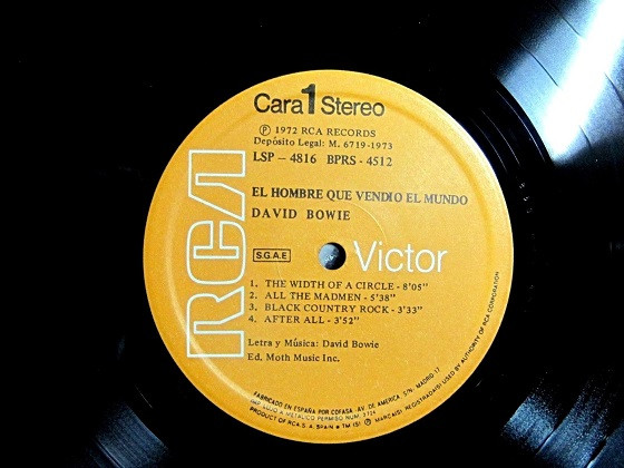 David Bowie ‎– El Hombre Que Vendió El Mundo