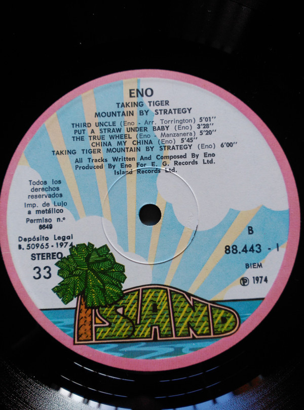 Eno ‎– Taking Tiger Mountain (By Strategy)