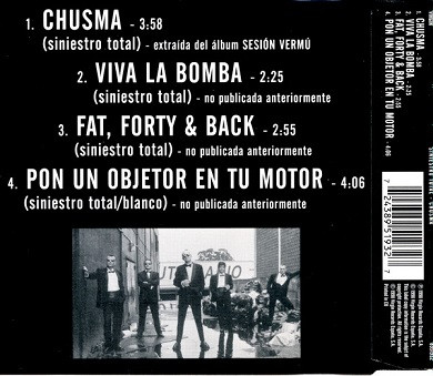 Siniestro Total – Chusma E.P - CD Siniestro Total – Chusma E.P - CD