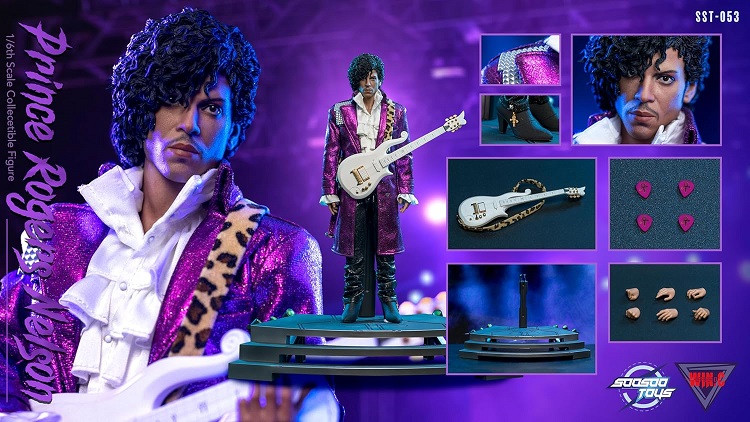 Prince Rogers Nelson Body Headset Cosplay Figura de acción Prince Rogers Nelson Body Headset Cosplay Figura de acción