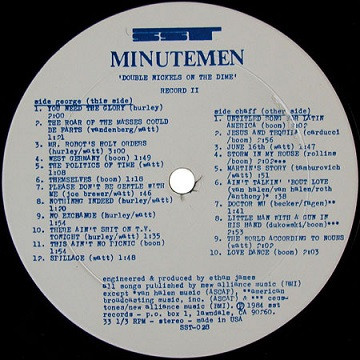 Minutemen – Double Nickels On The Dime - 2 x LP