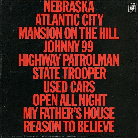 Bruce Springsteen – Nebraska Bruce Springsteen – Nebraska