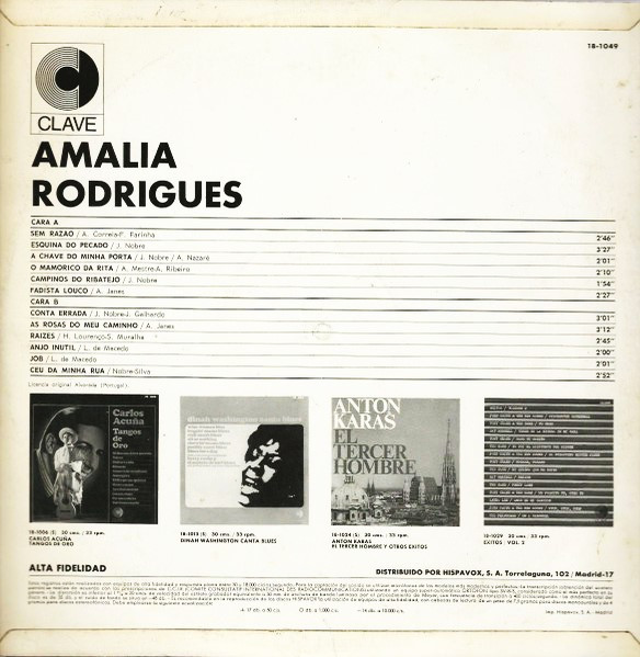 Amalia Rodrigues – Amalia Rodrigues.