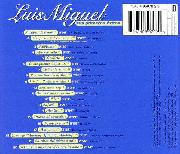 Luis Miguel – Sus Primeros Exitos.